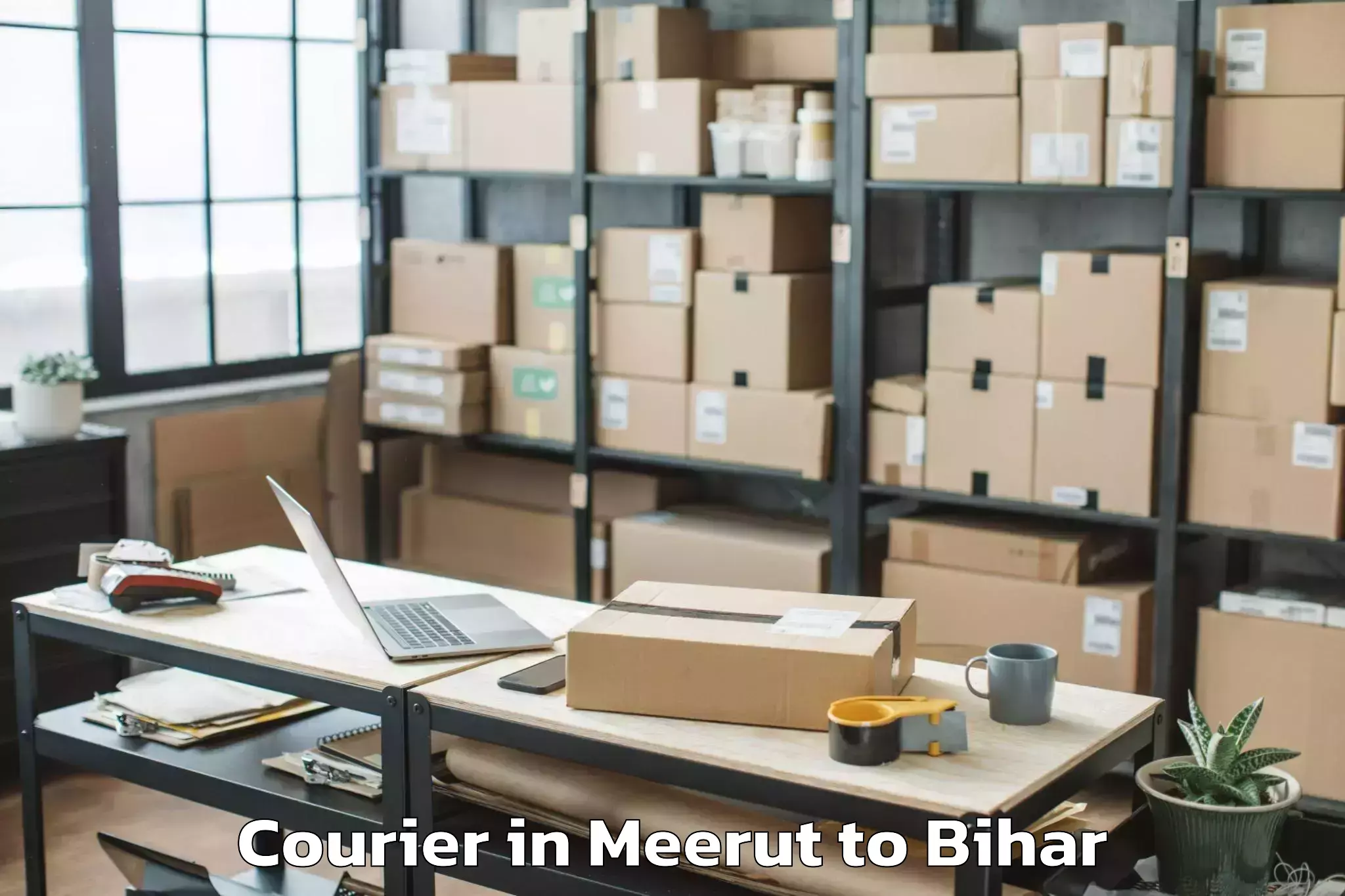 Quality Meerut to Jahanabad Courier